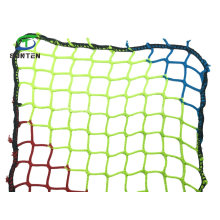 Rainbow Polyester Knotless Cargo Climbing Net, Container Net, Fall Arrest Net, Safety Catch Net in Construction Sites, Amusement Park, Climbing